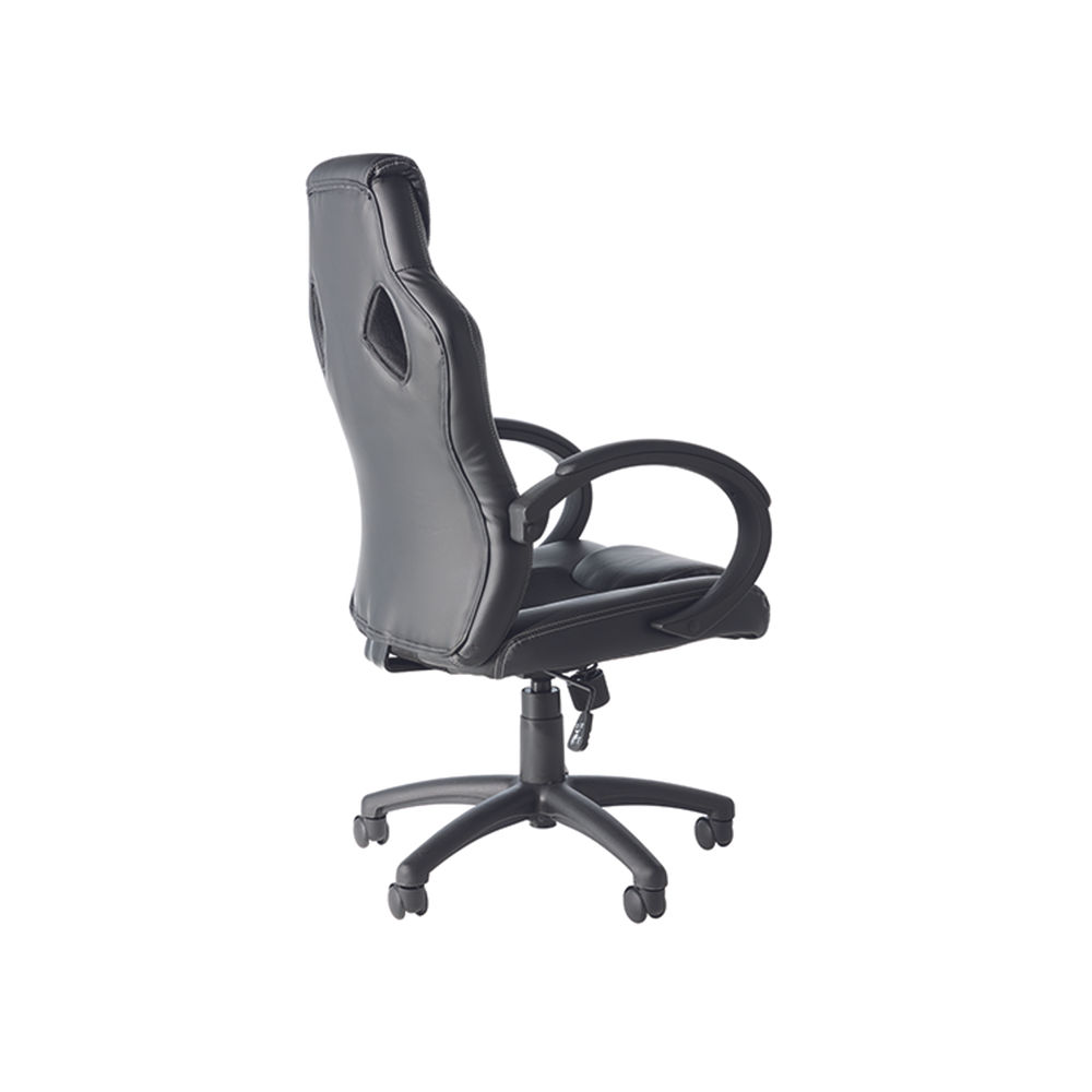 Daytona Faux Leather Racing Chair Black