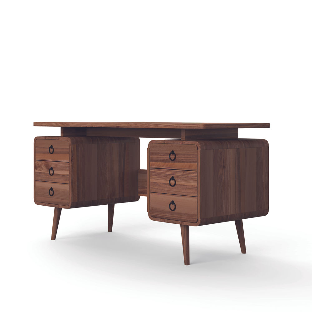 Somerset Classic Style Office Desk Walnut