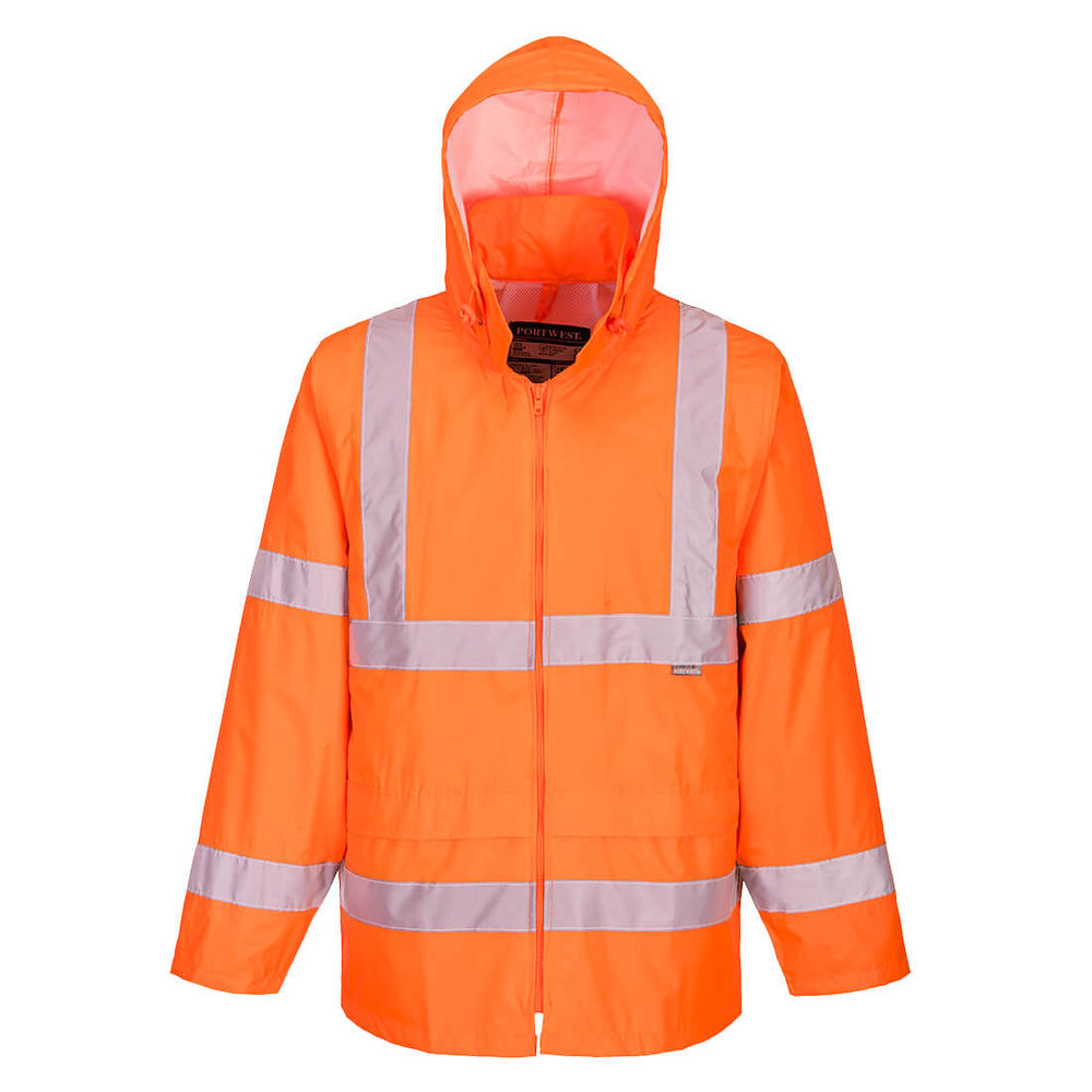 Portwest Hi Vis Rain Jacket 4XL Orange