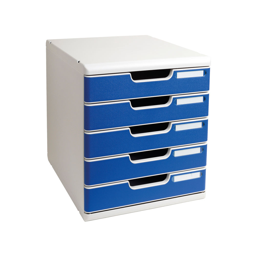 Exacompta Multidrawer System x5 54mm Light Grey/Blue