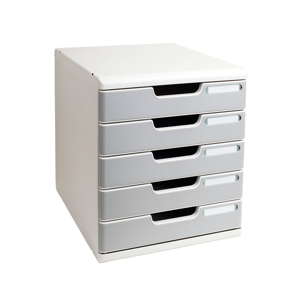 Exacompta Multidrawer System x5 54mm Light Grey/Stone Grey