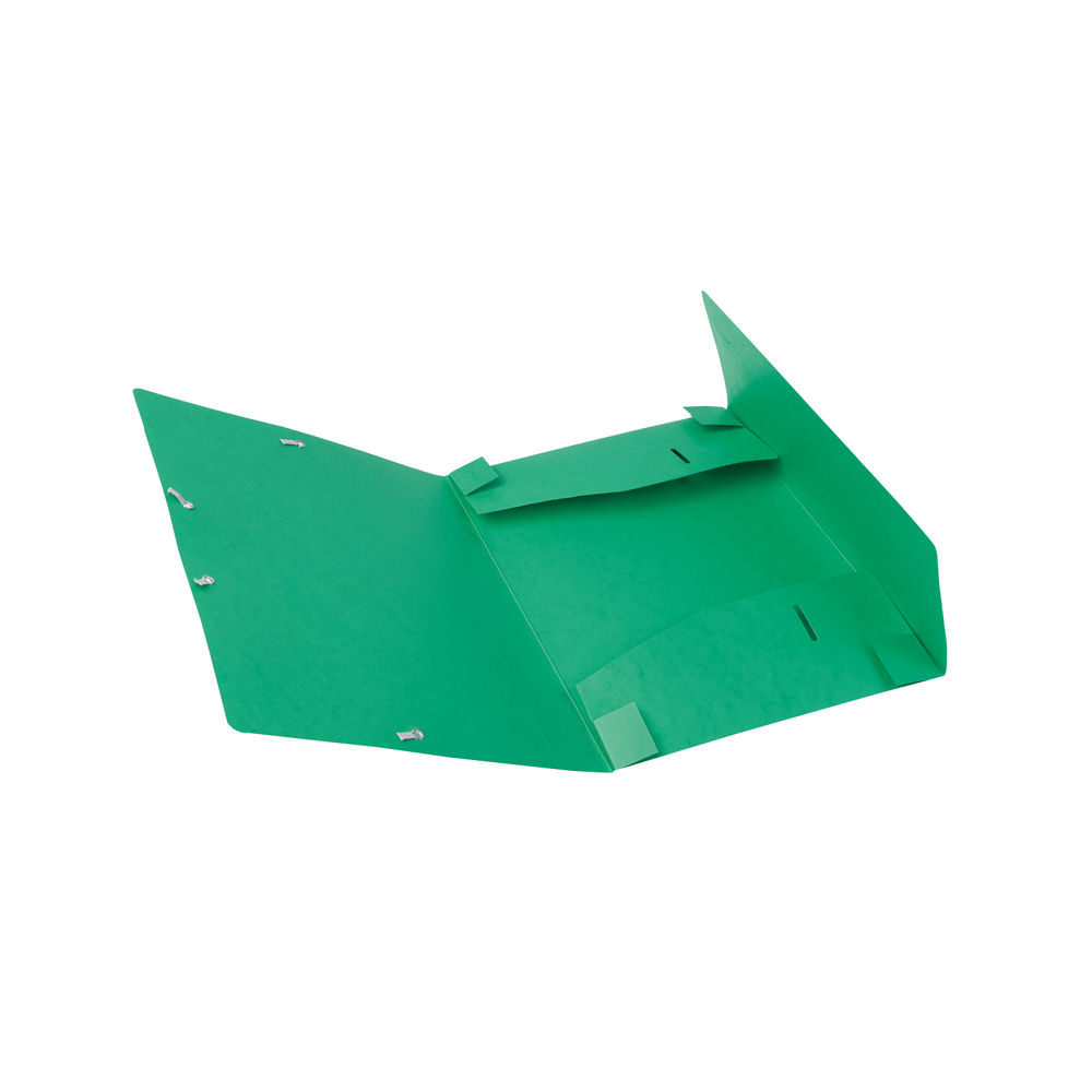 Exacompta Box File Pressboard 40mm 600g A4 Green (Pack of 10)