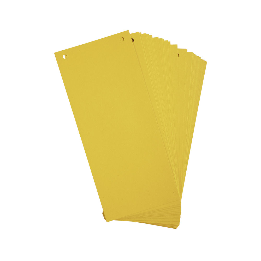 Forever Filing Strips 105x240mm Yellow (Pack of 1200)