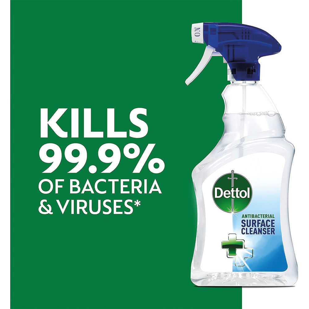 Dettol Antibacterial Cleaning Spray Refill Pouch 1200ml (Pack of 4)