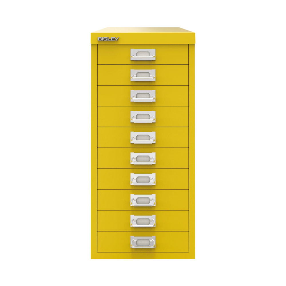 Bisley 590mm Canary Yellow 10 Drawer Cabinet BY78744