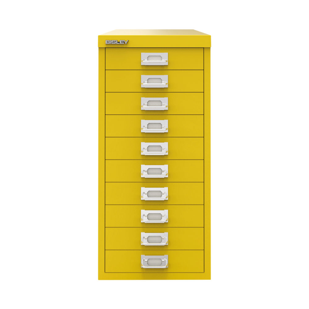 Bisley 10 Multidrawer Cabinet 279x380x590mm Canary Yellow BY78744