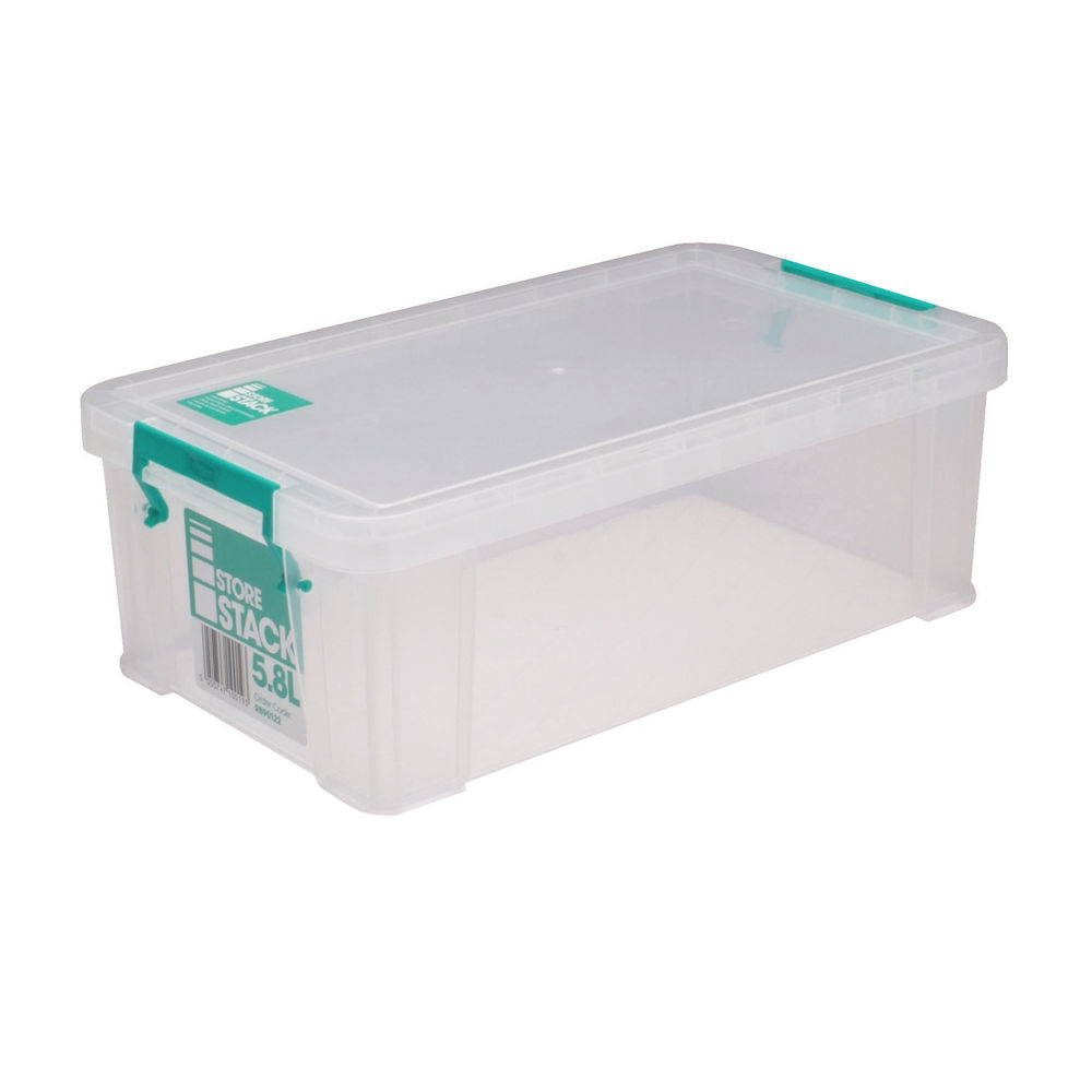 StoreStack 5.8L Clear Storage Box