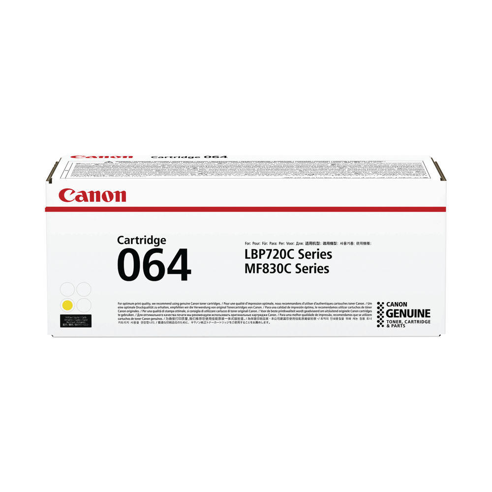 Canon 064 Toner Cartridge Yellow 4931C001