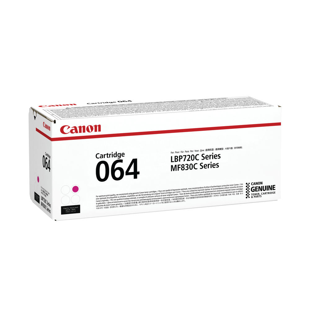 Canon 064 Magenta Laser Toner Cartridge - 4933C001