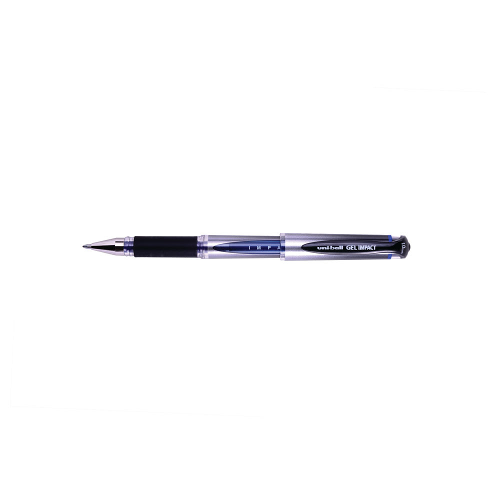 uni-ball Gel Impact Rollerball Pen 1.0mm Blue (Pack of 12)