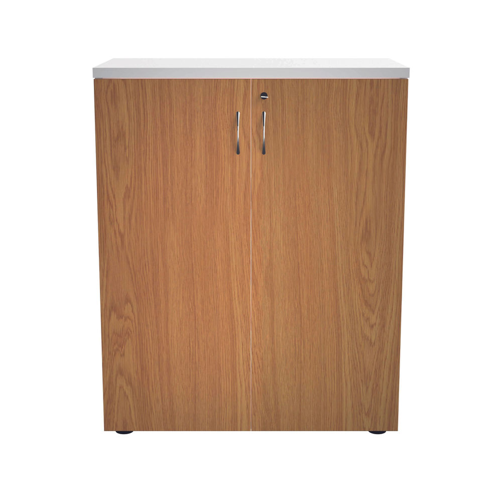 Jemini 700 x 450mm White/Nova Oak Wooden Cupboard