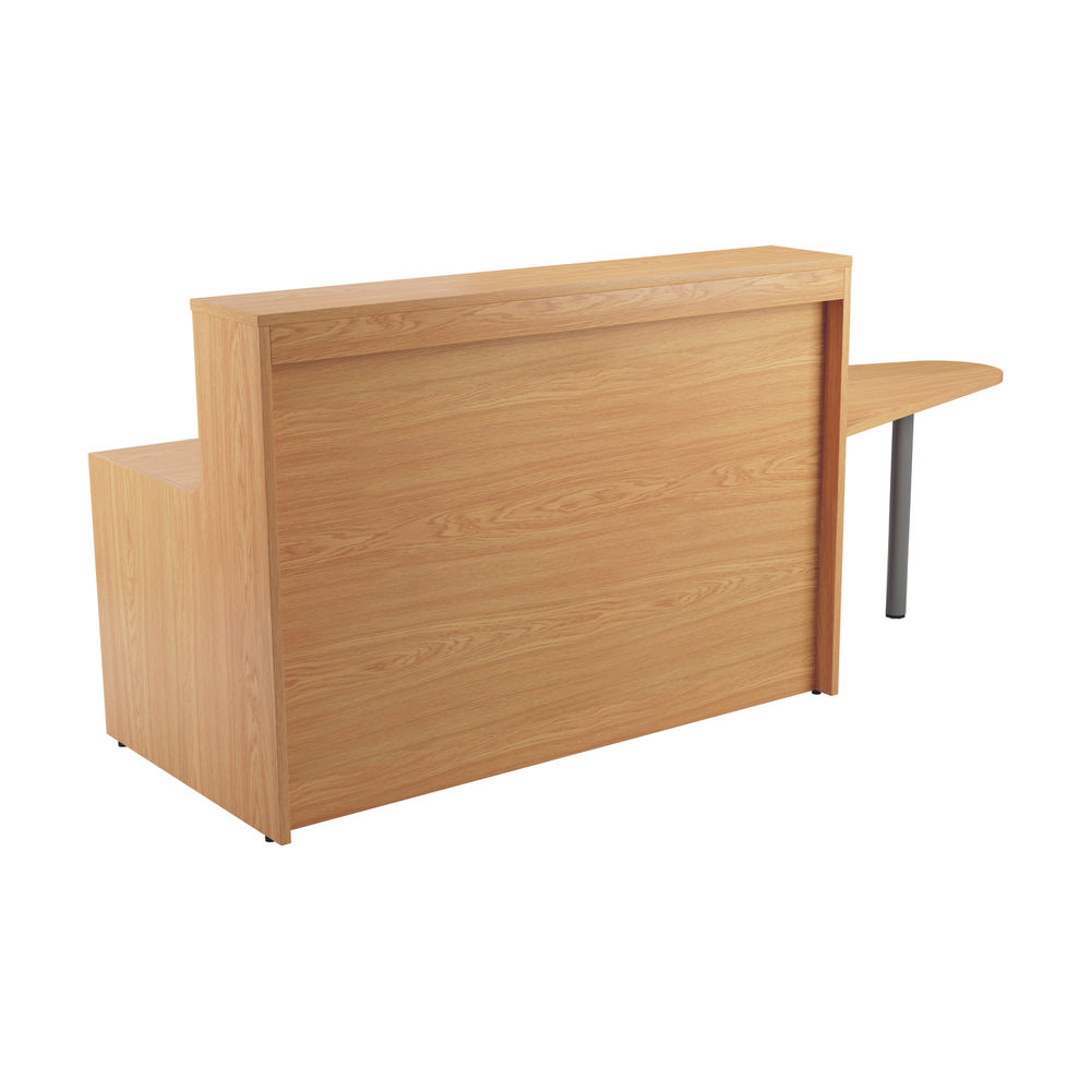 Jemini 1600x800mm Nova Oak Reception Unit with Extension