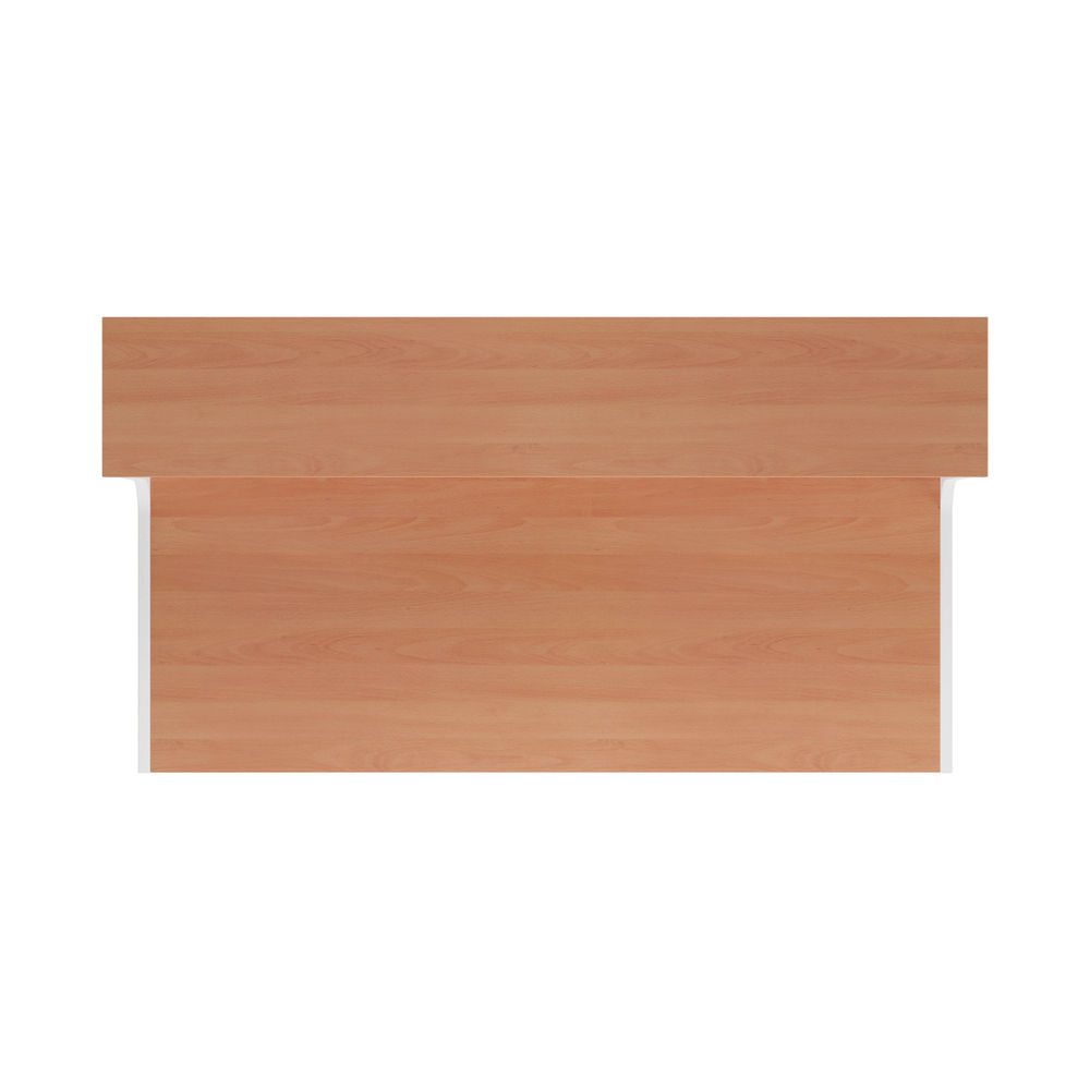 Jemini 1400x800mm Beech/White Reception Unit