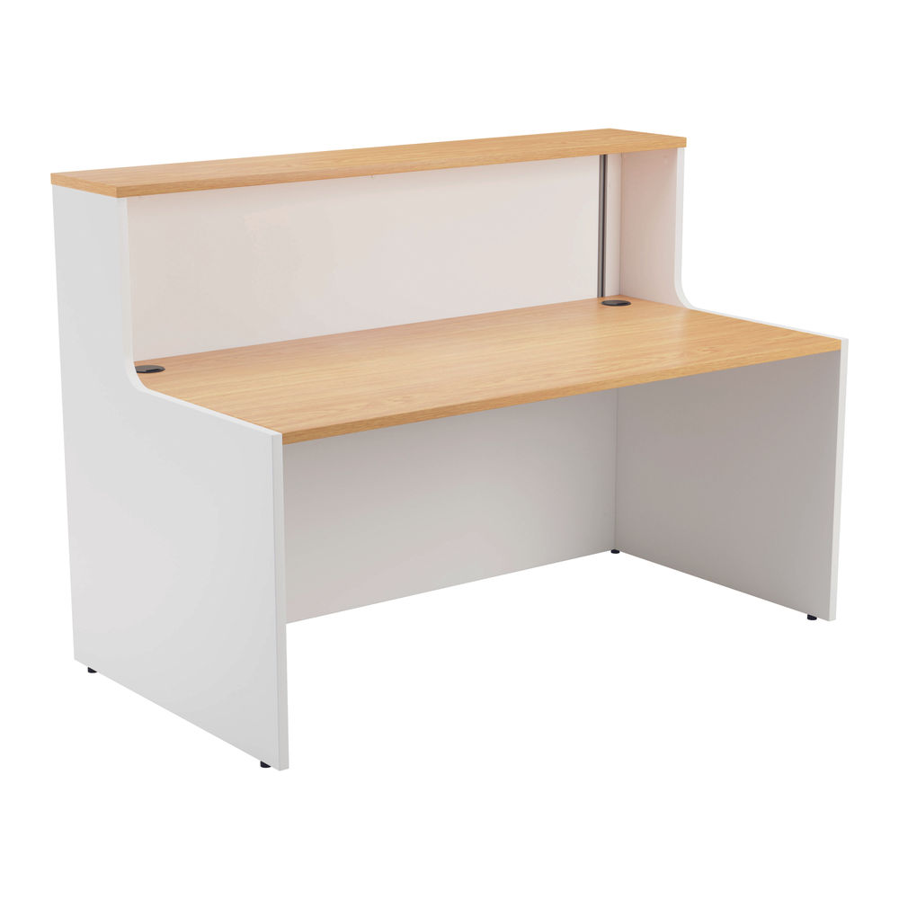 Jemini Reception Unit 1400x800x740mm Nova Oak/White KF816357