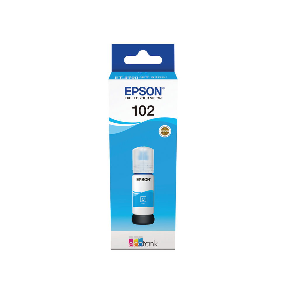 Epson 102 Ink Bottle Ecotank Cyan C13T03R240