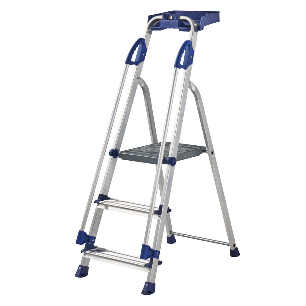 Werner Blue 3 Tread Professional Aluminium Step Ladder