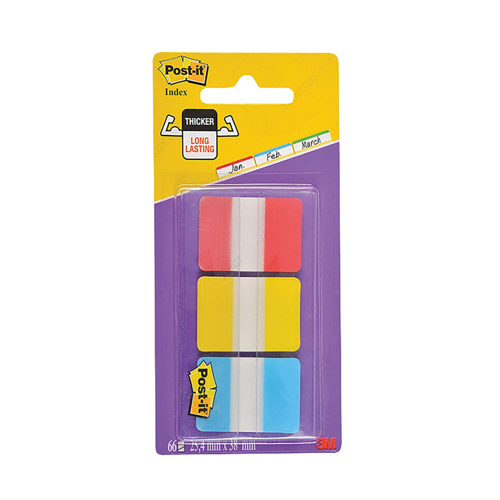 3M Post-It Small Indexes Assorted (Pack of 90) OEM: 686-RYB