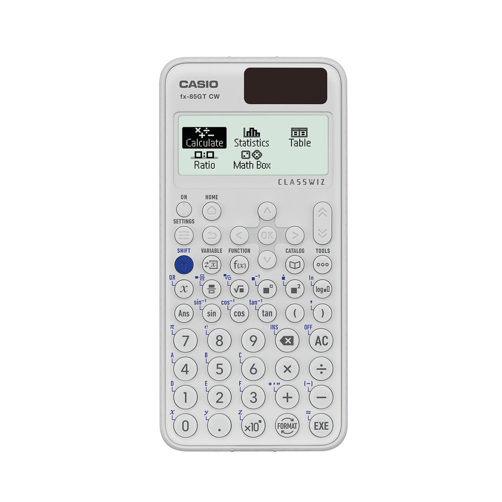 Casio FX-85GT CW ClassWiz Scientific Calculator Dual Powered White FX85GTCWWEWUT