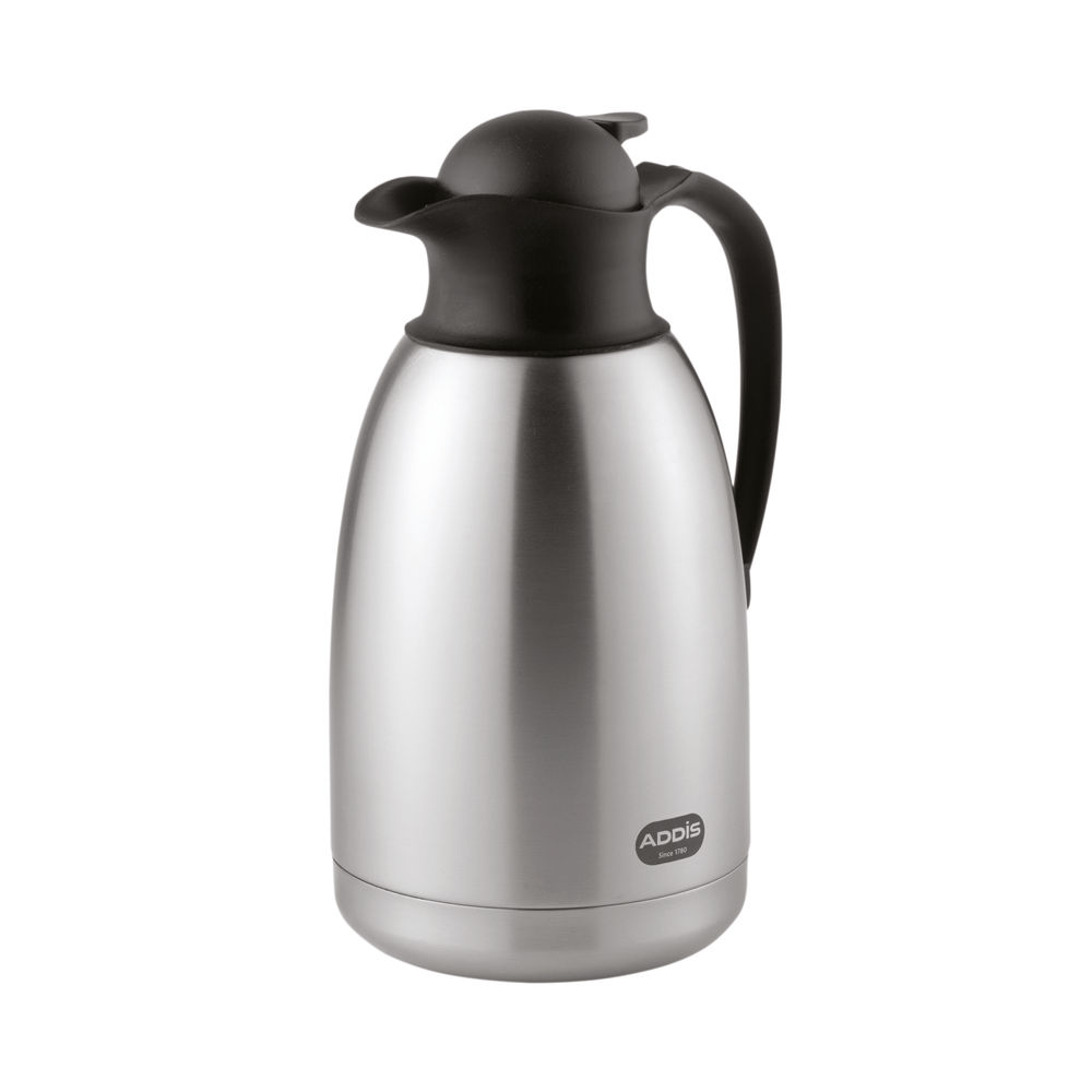 Addis Diplomat Vacuum Jug 2 Litre Stainless Steel/Black 629181600