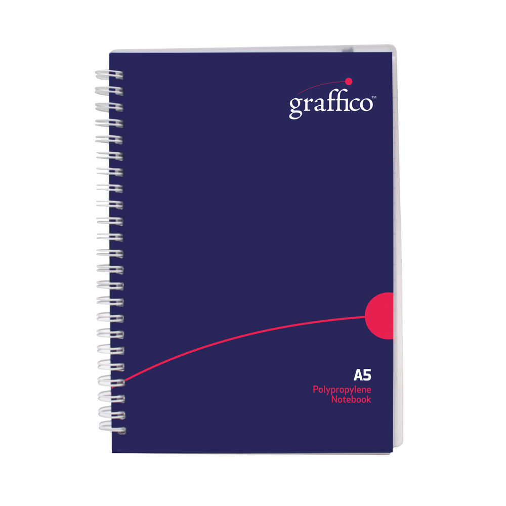 Graffico A5 Polypropylene Wirebound Notebook | 500-0505