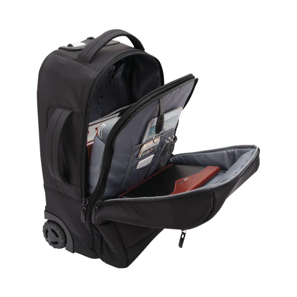 BestLife 15.6 Inch Trolley Backpack with USB Type-C Connector Black