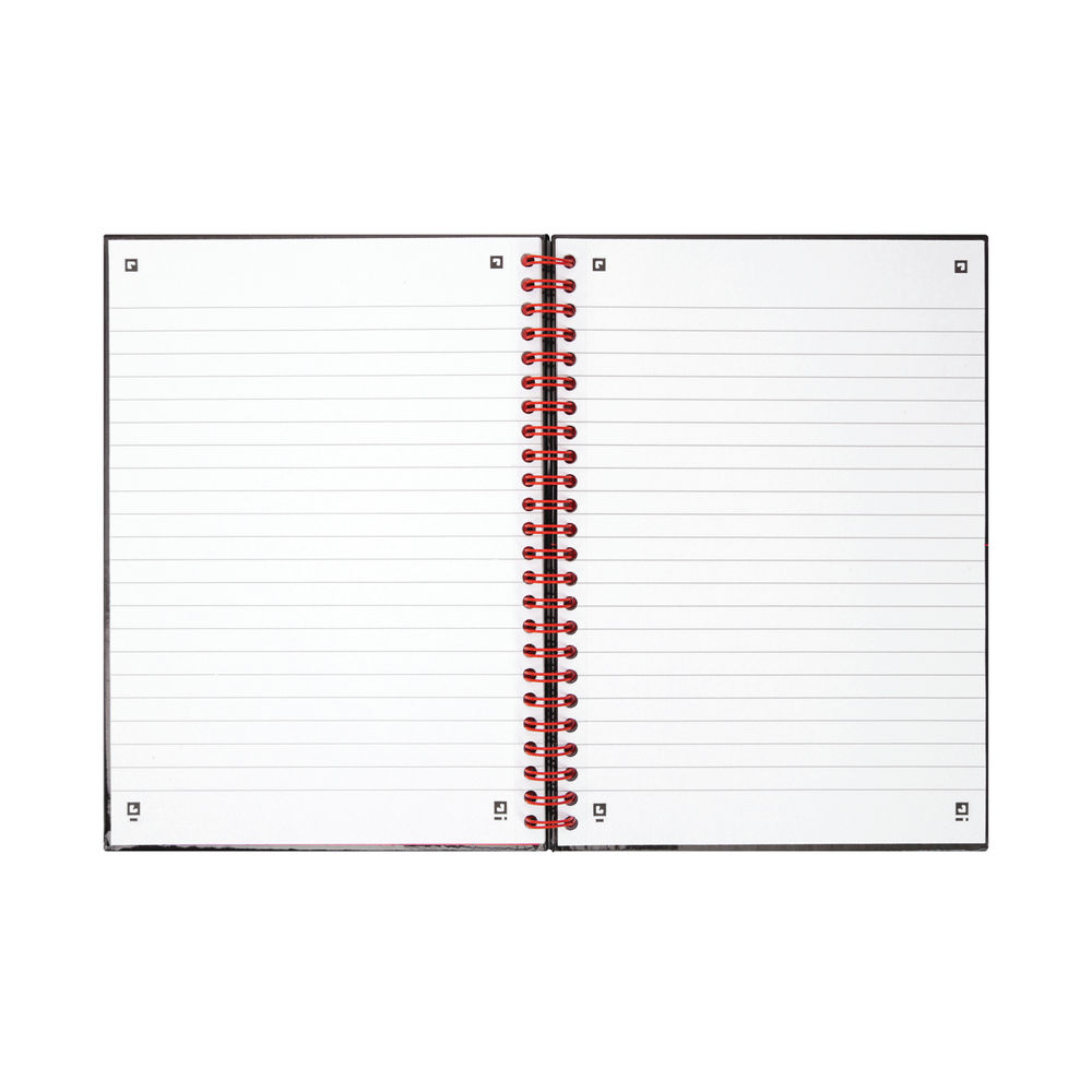 Black n' Red A5 Ruled Wirebound Notebook (Pack of 5)