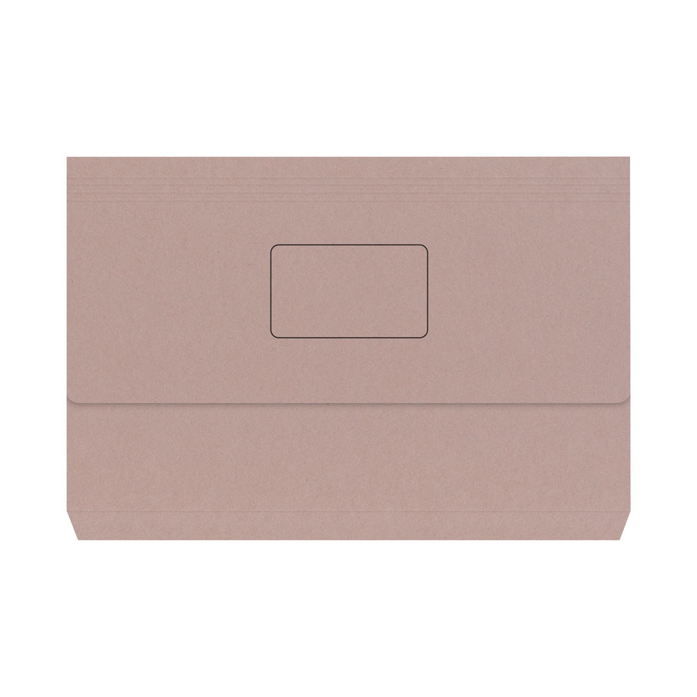 Document Wallet 220gsm Foolscap Buff (Pack of 50) 45912PLAI