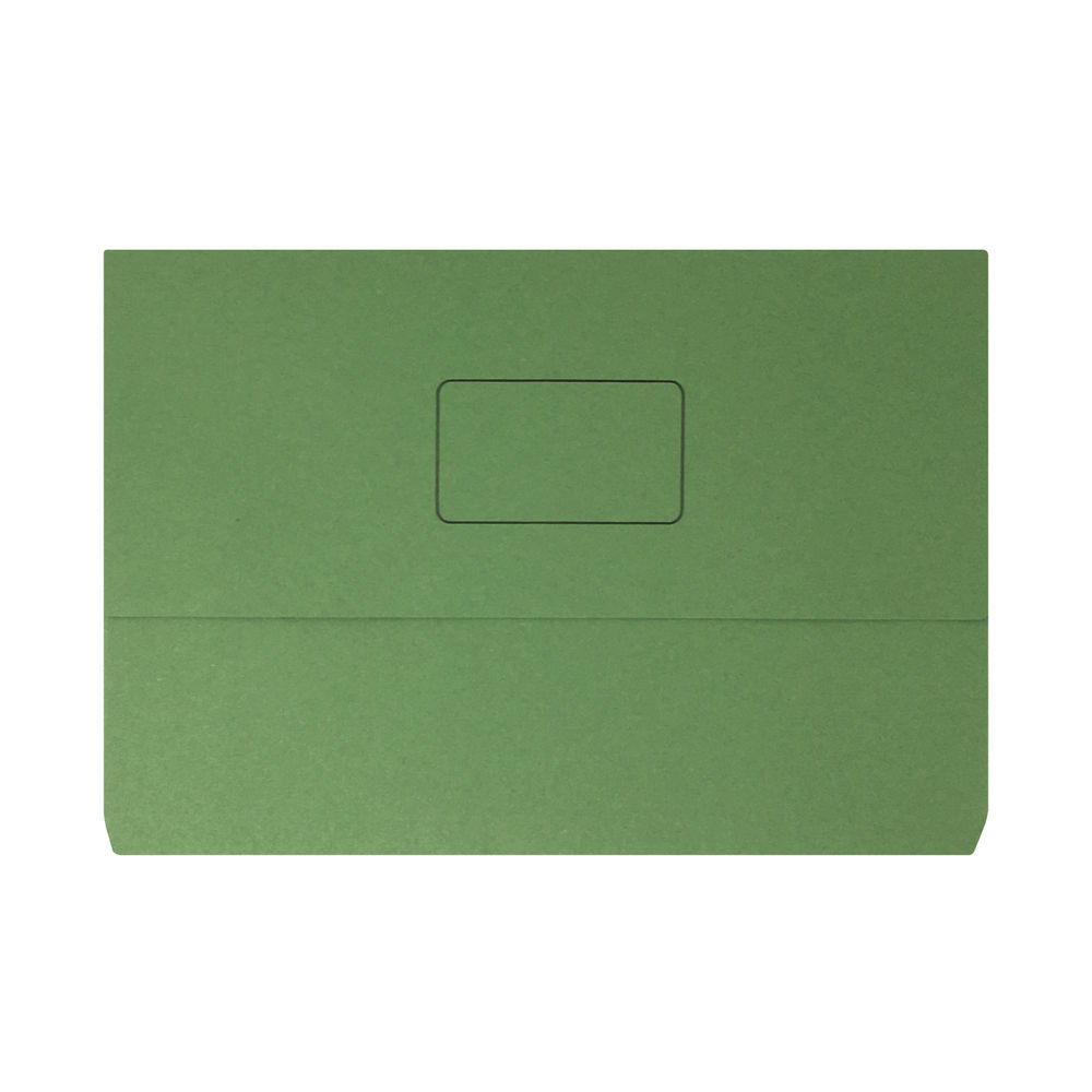 Document Wallet 220gsm Foolscap Green (Pack of 50) 45914EAST