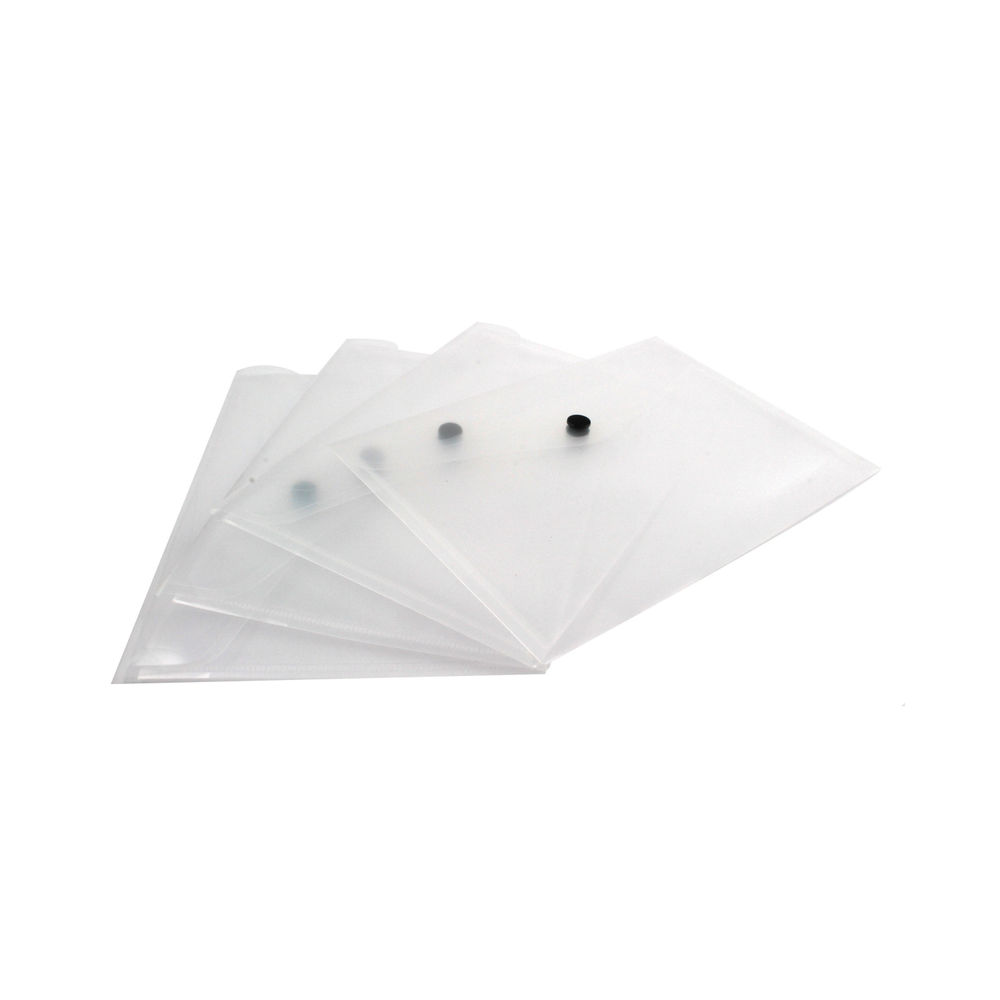 Q-Connect Polypropylene Document Folder A5 Clear (Pack of 12) KF02470