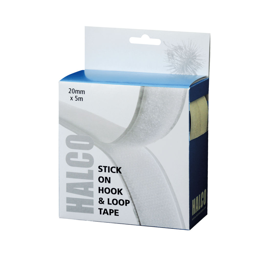 Halco Stick On Hook and Loop Roll 20mm x 5m 20AWHL5(BOX)