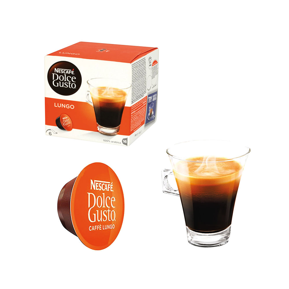 Nescafe Dolce Gusto Cafe Lungo Coffee Capsules (Pack of 48)