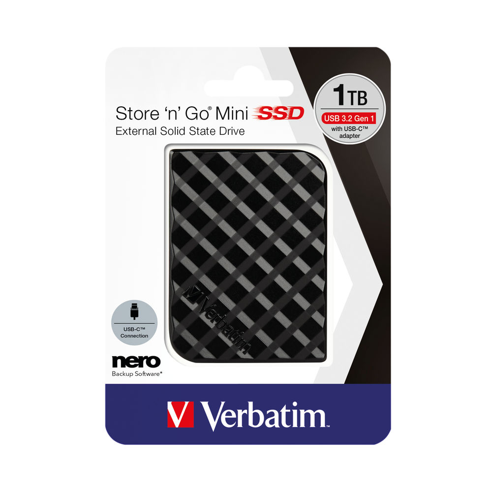 Verbatim Black Store n Go Mini SSD USB 3.2 1TB