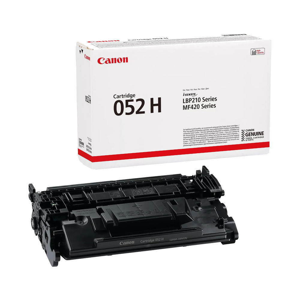 Canon 052H Black High Capacity Toner Cartridge - 2200C002