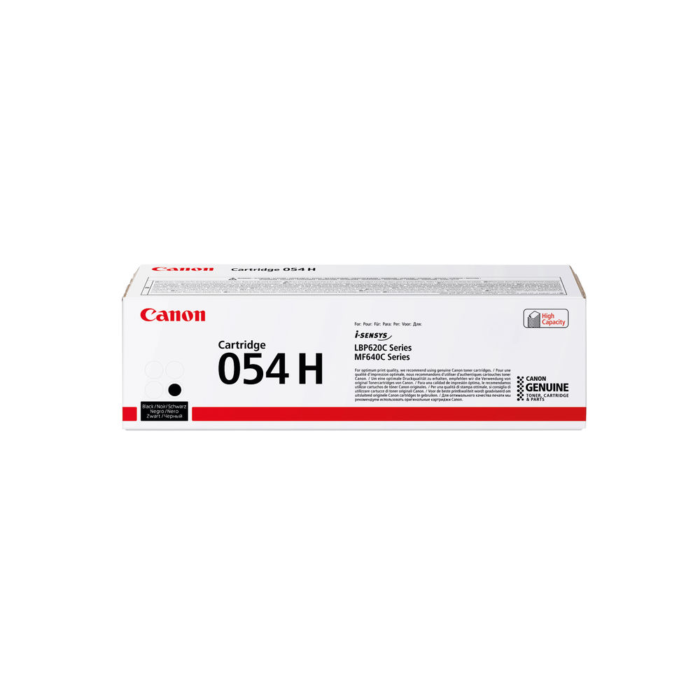 Canon 054H Black Toner Cartridge - High Capacity - 3028C002