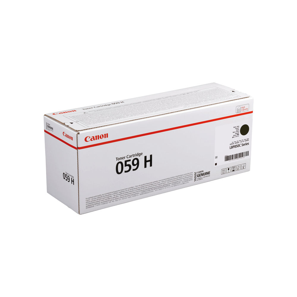 Canon 059H Black Toner Cartridge - High Capacity - 3627C001