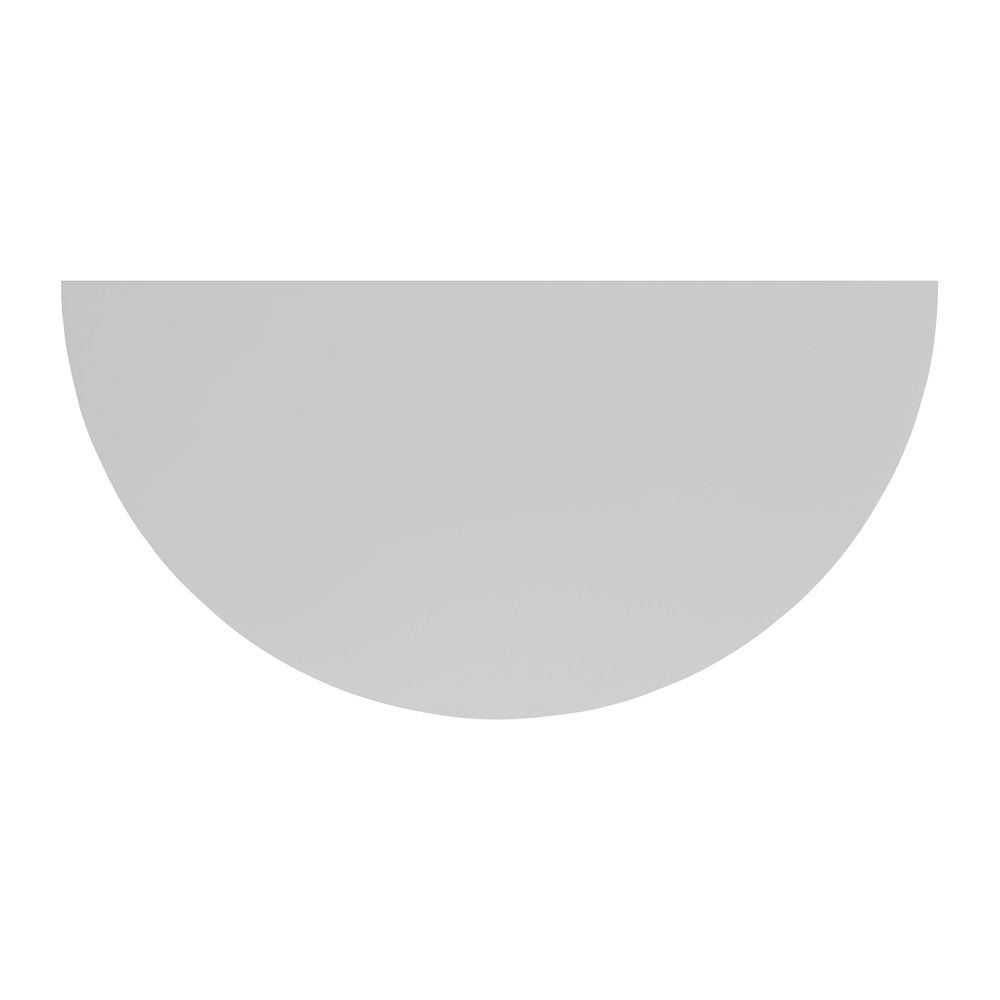 Jemini 1600x800mm White Semi Circular Table