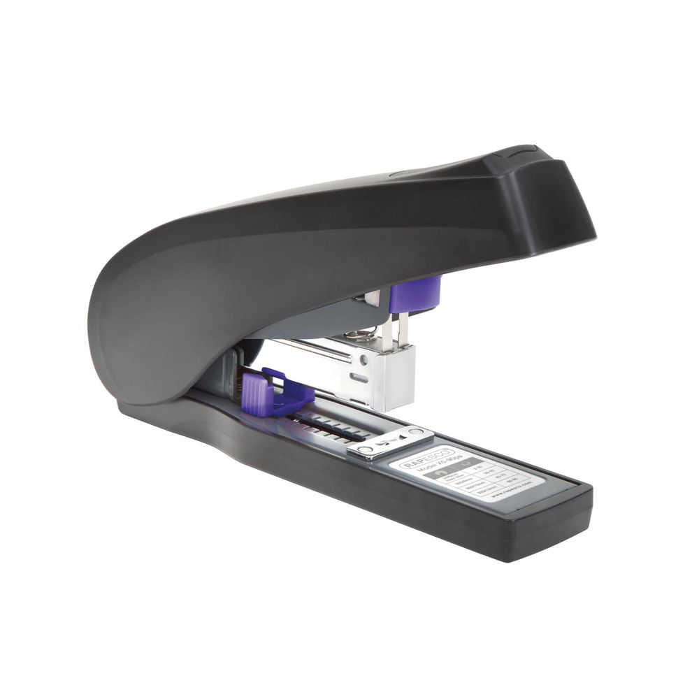Rapesco X5-90ps Black and Purple Less Effort Heavy Duty Stapler - 1170