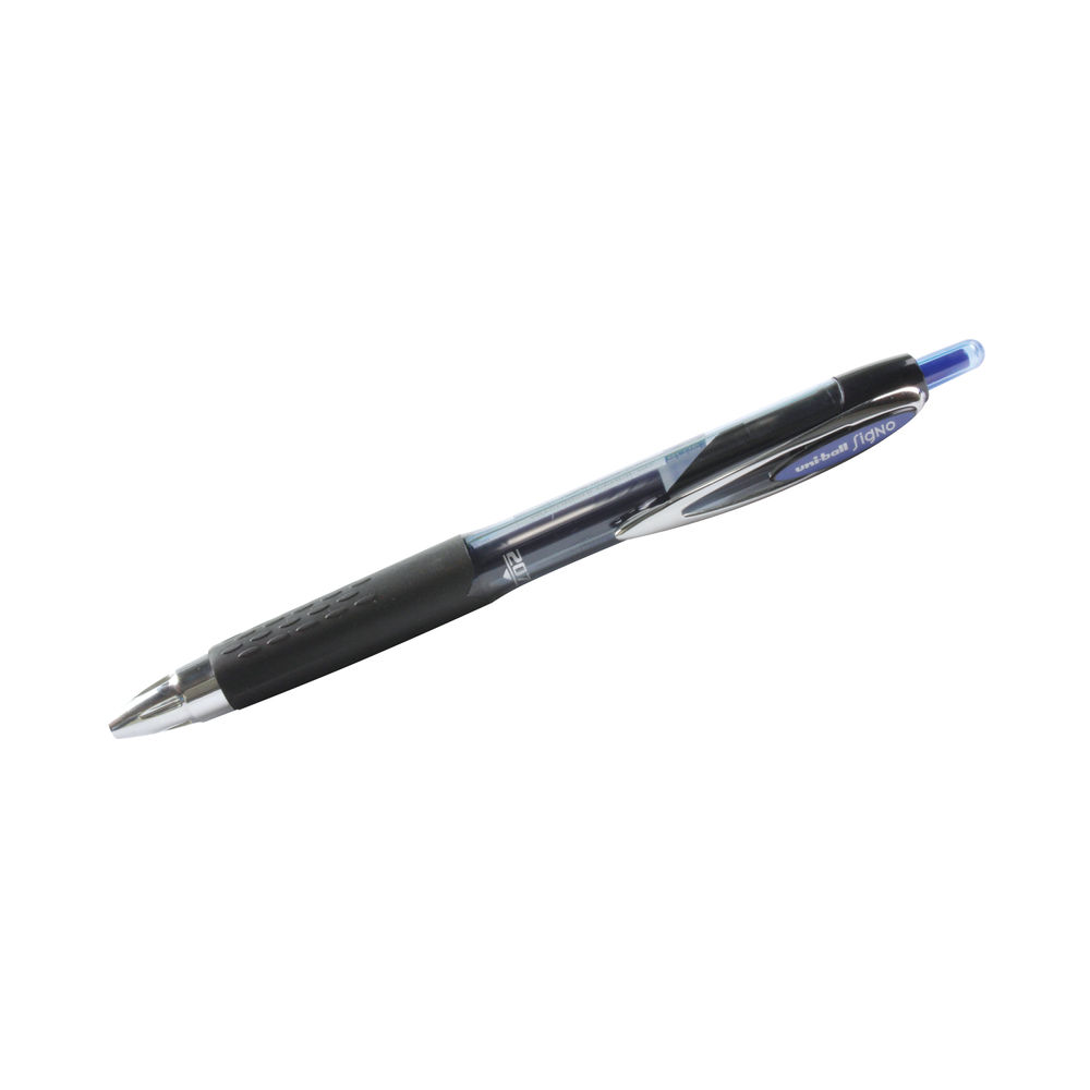 Uni-Ball Signo 207 Black Gel Rollerball Pen (Pack of 12) - 762633000