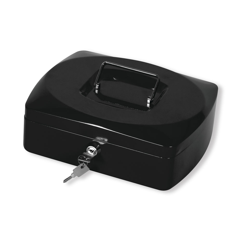 Q-Connect Cash Box 10 Inch Black KF02603