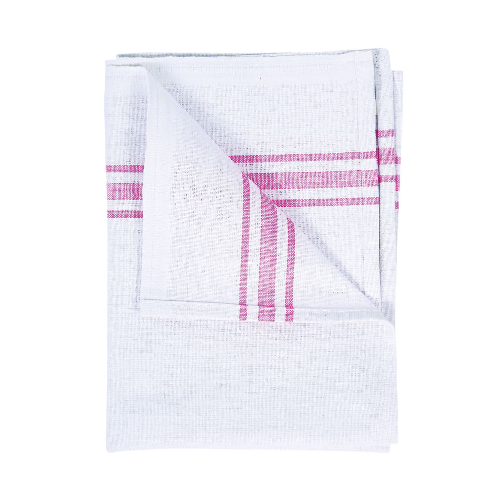 White Cotton Tea Towels, Pack of 10 - 102810