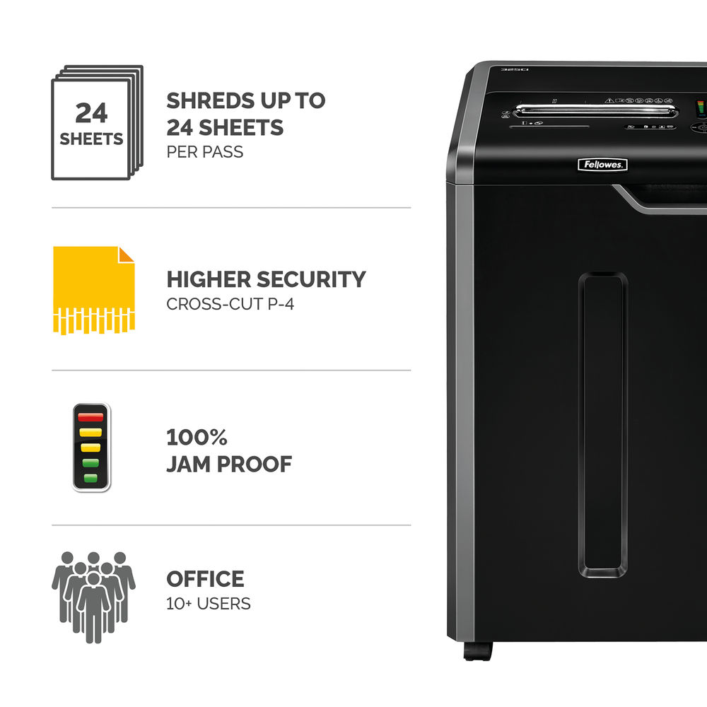 Fellowes Powershred® 325Ci Cross-Cut Shredder