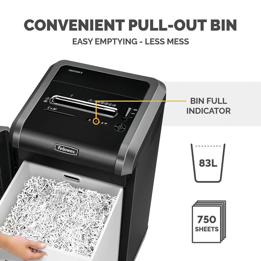 Fellowes Powershred® 325Ci Cross-Cut Shredder