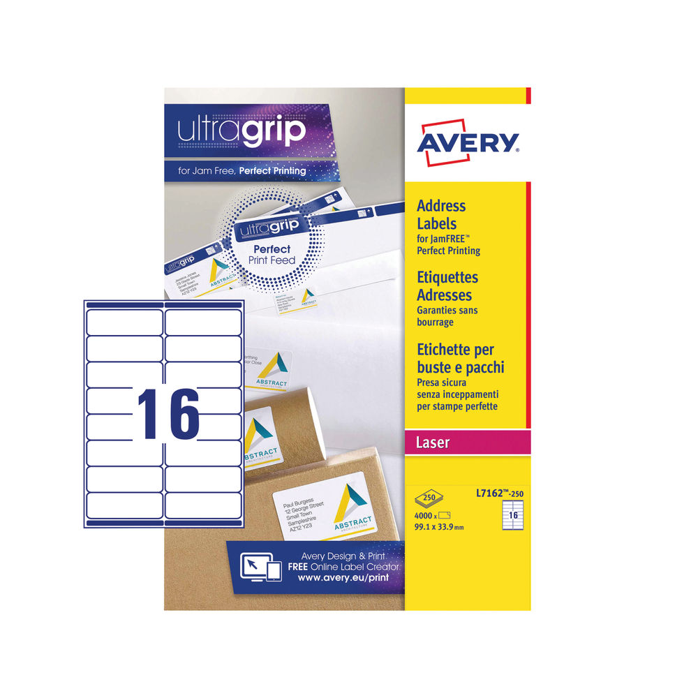 Avery White QuickPEEL Laser Address Labels (Pack of 4000)