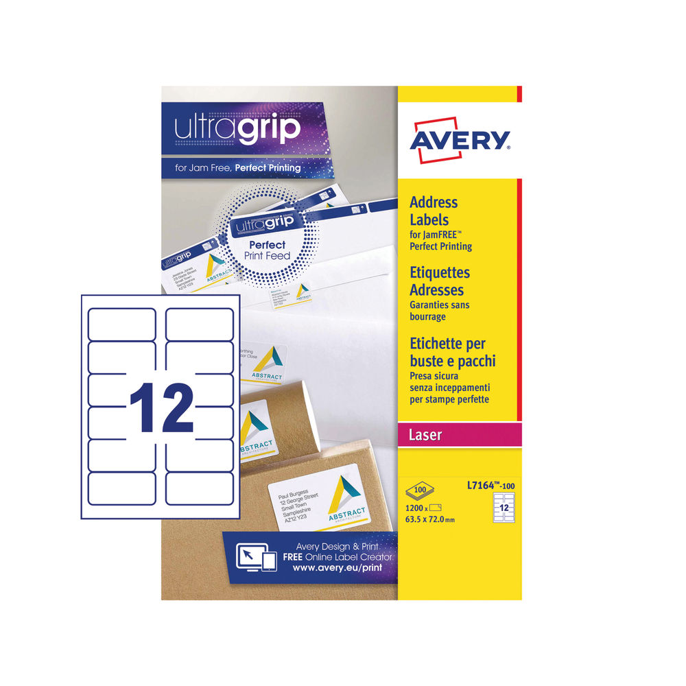 Avery White QuickPEEL Laser Address Labels (Pack of 1200)