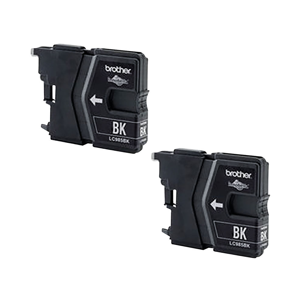 Brother LC985BK Inkjet Cartridge Twinpack Black