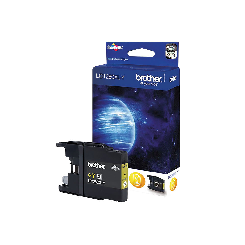 Brother LC1280XL-Y Yellow High Capacity Ink Cartridge - LC1280XLY