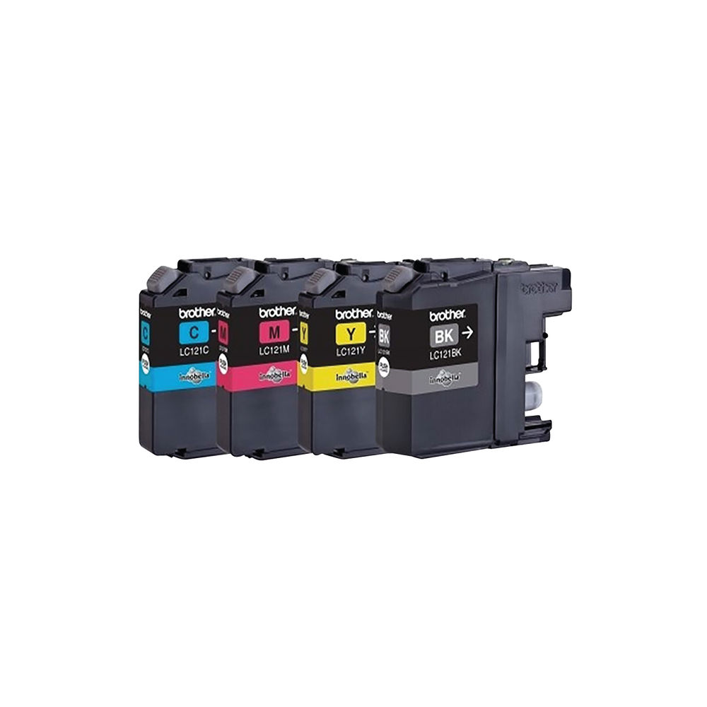 Brother LC121 CMYK Ink Multipack - LC121VALBP