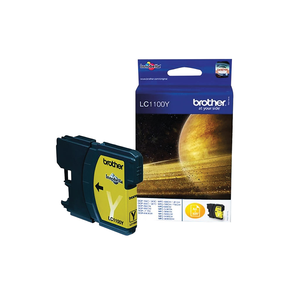 Brother LC1100Y Yellow Ink Cartridge - LC1100Y