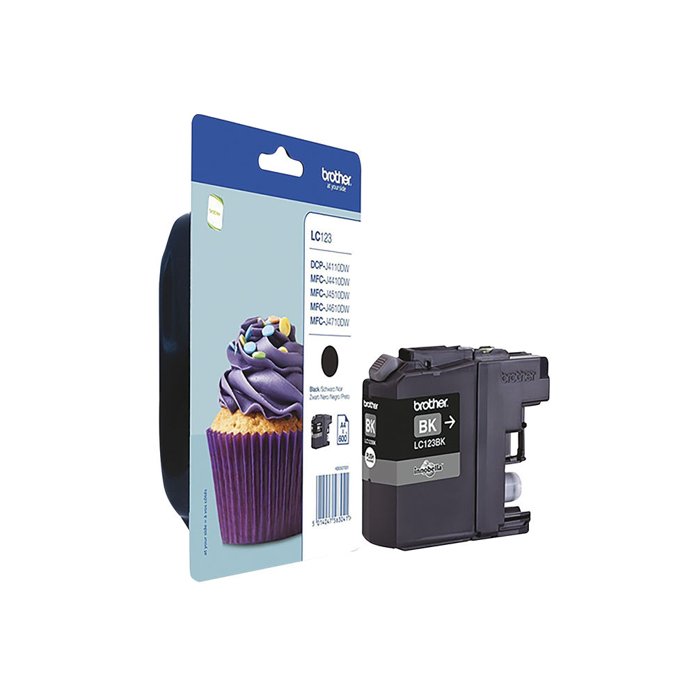 Brother LC123BK Black Ink Cartridge - LC123BK