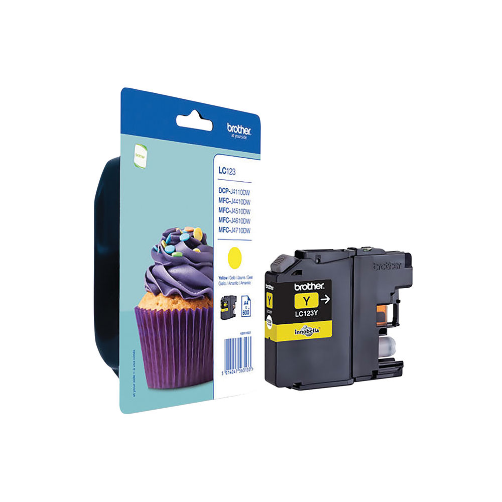 Brother LC123Y Yellow Ink Cartridge - LC123Y